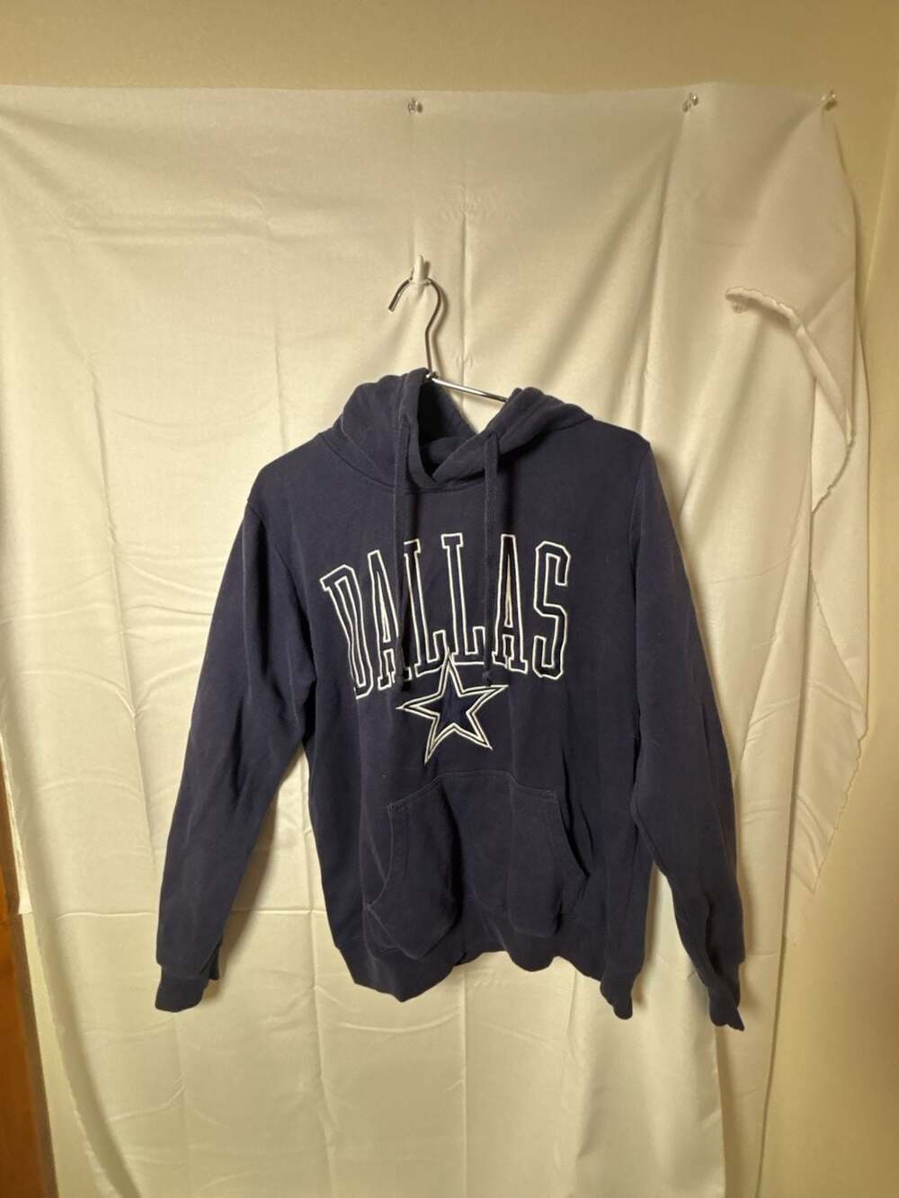 Cowboys Her Style Dallas Cowboys Navy Blue Pullover Hoodie Small